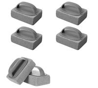 Xygobla 6 Pcs Grill Brick Block, Grill Cleaning Brick with Handle, Nature Pumice Stone BBQ Cleaning Tool Removing Grease and Stains, Griddle Stone Cleaner for Barbeque Griddle/Flat Top Grill/Racks