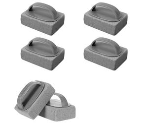 Xygobla 6 Pcs Grill Brick Block, Grill Cleaning Brick with Handle, Nature Pumice Stone BBQ Cleaning Tool Removing Grease and Stains, Griddle Stone Cleaner for Barbeque Griddle/Flat Top Grill/Racks