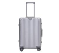 XYGQYJ Suitcases All-Aluminum Magnesium Alloy Trolley Case Metal Suitcase Universal Wheel Boarding Case 24-inch Suitcase Luggage(Grey,29cm)