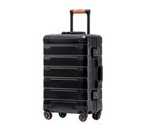 XYGQYJ Suitcases Aluminum Magnesium Alloy Trolley Case Universal Wheel Aluminum Frame Men's and Women's Business Suitcase Luggage(Silver)
