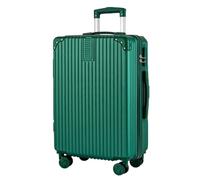 XYGQYJ Suitcases Casual Retro Trolley Case Silent Universal Wheel Suitcase Suitcase Retro 20-inch Student Password Box Luggage(Green)