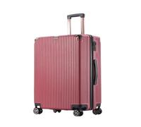 XYGQYJ Suitcases Explosion-Proof Zipper Suitcase, Sturdy and Thickened Business Trolley Case, Silent Universal Wheel Suitcase Luggage(Red,20in)