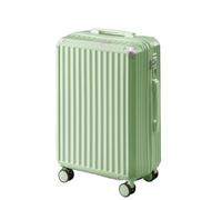 XYGQYJ Suitcases Luggage Suitcase for Men and Women 20 Inches New Zipper Silent Universal Wheel Trolley Luggage Code Box Luggage(Green,20IN)