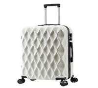 XYGQYJ Suitcases Men's and Women's Suitcases, Password Boxes, Foreign Trade Overseas Trolley Cases, Caster Suitcasess Luggage(White,22)