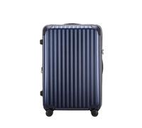 XYGQYJ Suitcases Ultra-Light Polycarbon Aluminum Fiber Suitcase Silent Universal Wheel Trolley Case for Men and Women Luggage(Blue)