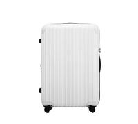 XYGQYJ Suitcases Ultra-Light Polycarbon Aluminum Fiber Suitcase Silent Universal Wheel Trolley Case for Men and Women Luggage(White)