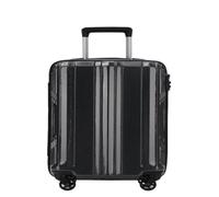 XYGQYJ Suitcases Ultra-Light Polycarbon Aluminum Fiber Suitcase Silent Universal Wheel Trolley Suitcase for Men and Women Luggage(Black,B)
