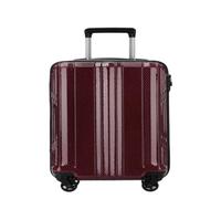 XYGQYJ Suitcases Ultra-Light Polycarbon Aluminum Fiber Suitcase Silent Universal Wheel Trolley Suitcase for Men and Women Luggage(Red,A)