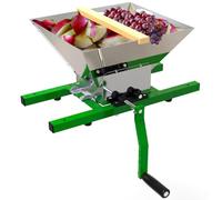 XygZythror 1.8 Gal/7l Fruit And Crusher, 7l Stainless Steel Manual Grinder, Master Fruit Wine Classic Crusher, For Wine Cider Grape Pressing Green