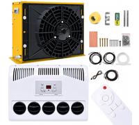 XygZythror 12V/ 24V Air Conditioner RV Split AC Air Conditioner with Remote Control For Construction Vehicles Cranes Excavators Semi-Trucks RVs Yellow-12v