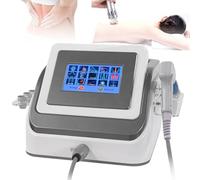 XygZythror Focused Shockwave Therapy Machine, Extracorporeal Shock Wave Therapy Machine With 5 Working Probes, 1-22 Hz Working Frequency For Relieving Joint Pain Grey