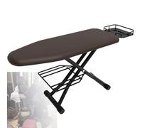 XygZythror Household Essentials Mega Ironing Board, Ironing Board Full Size Metal Iron Board Foldable Sturdy Heavy Duty, For Sewing, Craft Room, Household Brown