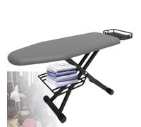 XygZythror Household Essentials Mega Ironing Board, Ironing Board Full Size Metal Iron Board Foldable Sturdy Heavy Duty, For Sewing, Craft Room, Household Grey