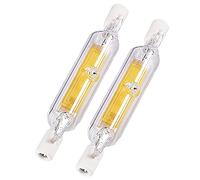 XYHAOAI R7S LED Bulb Dimmable, 15W / 20W / 25W / 30W / 40W COB LED Filament Lightbulb, 118mm / 78mm R7S Halogen Replacement lamp, Linear Bulbs 360 ° Beam Angle, 2 Pieces,Natural White,15W 78mm