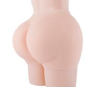 XYHAOAI Silicone Fake Big Butt Pants, Male to Female Silicone Bodysuit for Crossdressers Transgender Drag Queen Cosplay,White