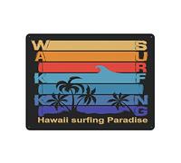 XYHH Metal Tin Sign-Surfing T Shirt Graphic Design Waikiki Beach Hawaii Honolulu Surf Typography Label Summer O-Metal Tin Sign Retro Home Kitchen Office Garden Garage Wall Decor Tin Plaque CYY30x40cm