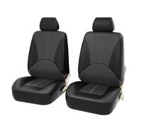 XYHHQ 4PCS/Set Universal Car PU Leather Front Car Seat Covers for Skoda Fabia IV 2021 2022 2023 2024 2025, Auto Interior Seat Protector Cover,A