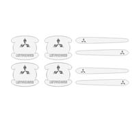 XYHHQ Car Door Handle Protector for Mitsubishi, Anti-Collision Door Edge Protection Strip Door Handle Protective Film Accessories,Normal-B