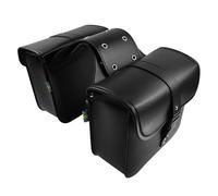 XYHZMZ Universal Motorcycle Saddle Bags Pu Side Tool Bag Luggage Travel 2pcs Black/Brown for Sportster 883 1200 XL