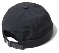 XYIYI Black Men Quick Dry Docker Cap Breathable Brimless Cap Rolled Cuff Retro Sailor Beanie Hat