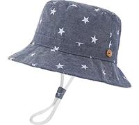 XYIYI Little Kids Star Denim Bucket Hat Adjustable Breathable Beach Sun Hat for 2-4 Years Old Boys Girls