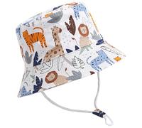 XYIYI Little Kids Zoo Bucket Hat Adjustable Sun Hats Breathable Beach Hat for 2-4 Years Old Boys Girls
