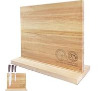 XYJ Magnetic Knife Block, Double Sided Knife Holder, Knife Block with Strong Magnets, Kitchen Cutlery Stand, Knife Storage Rack, Large Capacity, Strong Magnetic Kitchen Accessories Organization Tool