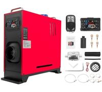 XYJBHB All-in-One Diesel Air Heater | 12V 8KW Portable Air Diesel Heaters | Parking Heater Kit | Night Diesel Heating | Quiet with Silencer LCD Remote Control | for Car Trucks Boat RV Home | Red