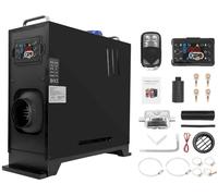 XYJBHB All-in-One Diesel Air Heater | 12V 8KW Portable Air Diesel Heaters | Parking Heater Kit | Night Diesel Heating | Quiet with Silencer LCD Remote Control | for Car Trucks Boat RV Home | Black