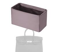 XYJG Silk Bag Organiser Insert Fits Hermes Birkin, Luxury Handbag Organiser &Tote Shaper Insert (BK20, Konjac Purple)