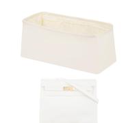 XYJG Silk Bag Organiser Insert Fits Hermes Kelly Danse, Luxury Handbag Organiser &Tote Shaper Insert (Kelly Danse, Craie)