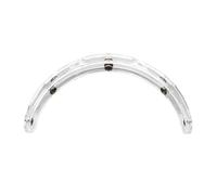 XYJTC Motorcycle BV03 shield bubble visor Flip Up Down Bubble Shield for Open Face 3/4 Helmets (Clear)(Clear Bracket)