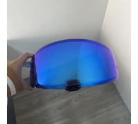 XYJTC Motorcycle HJ20M Visor for HJC HJ20M C70,FG-17,FG-ST,IS-17 Face Shield Uv-protected Visera Casco Moto (Silver-For Day)(Deep Blue-for Day)