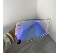 XYJTC Motorcycle HJ20M Visor for HJC HJ20M C70,FG-17,FG-ST,IS-17 Face Shield Uv-protected Visera Casco Moto (Silver-For Day)(Clear Blue-for Day+Night)