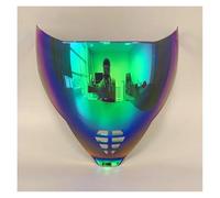 XYJTC Motorcycle Motorcycle Icon Airflite Visor Shield Fliteshield Mirrored Airflite Faceshield Replacement Face Shield for The Airflite Helmets.(Glod)(Rainbow)