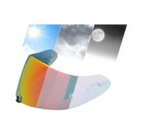 XYJTC Motorcycle Photochromic Visor for Scorpion Exo 1400 Carbon, R1 & EXO 520 Motorcycle Helmet Lens Plating Uv Protection Faceshield(Photochromic Red)