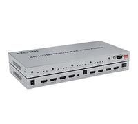 XYKJOBC 4K HDMI Matrix Switcher 4x4，4K@60Hz HDMI Matrix Switch 4x4 with Audio Extractor 4 in 4 Out HDMI 2.0 Matrix Switcher Splitter Selector box HDR HDCP2.2 18Gbps (4K 30Hz)