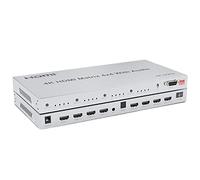 XYKJOBC 4K HDMI Matrix Switcher 4x4,4K@60Hz HDMI Matrix Switch 4x4 with Audio Extractor 4 in 4 Out HDMI 2.0 Matrix Switcher Splitter Selector box HDR HDCP2.2 18Gbps (4K 60Hz)