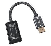 XYKJOBC 8K 60Hz DP To HDMI EDID Emulator 4K@120hz DisplayPort To HDMI Audio Video Converter Support HDR10 Physical Lock Screen Function
