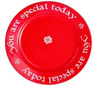 Xylarnoveth You Are Special Today Red Plate - 10.6-Inch Ceramic Celebration Plate for Birthdays, Weddings, Anniversaries, Baby Showers, Graduations, Milestones, and Memorable Occasions
