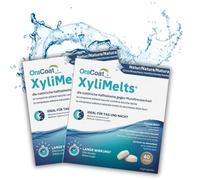 XyliMelts Without Mint, Pack of 80, Adhesive Tablets Against Dry Mouth at Night - Moisturize Your Mouth 4-8 Hours During Sleep - With Xylitol: Slightly Sweet Taste - Against Dry Mouth