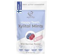 Xylitol Mints for Oral Care - Wild Berries flavor, 100% Xylitol sweetened, Sugar Free Candy, Happy Teeth dental mints from Finland. 5oz - 245 mints