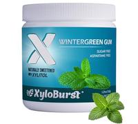 XyloBurst 100% Xylitol, Natural Chewing Gum 100 Count Jar Non GMO, Vegan, Aspartame Free, Sugar Free (Wintergreen, 1 Jar)