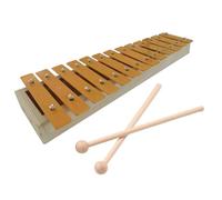 xylophone 13 Notes Glockenspiel Classic Wood Color Xylophone Metal Keys Non-slip Bottom With 2 Mallets