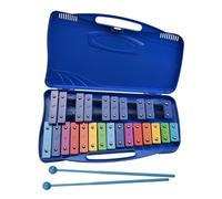xylophone 25 Notes Glockenspiel Xylophone Hand Knock Xylophone Percussion With Case 2 Mallets(Blue 1)