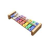 Xylophone 8-tone Aluminum Plate Piano Percussion Instrument Color Piece Hand Knocking Music Enlightenment Teaching Aids Big Eight-tone Playing Piano Percussion