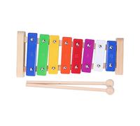 Xylophone for Kids and Toddlers, Children 8 Tones Xylophone Colorful Aluminum Bars Wood Professional Glockenspiel with 2 Mallets