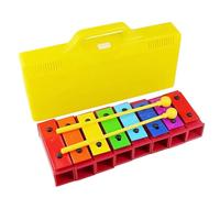 Xylophone Instrument 8 Notes with Mallets Colorful Diatonic Xylophone with Resonant Bells for Classroom Home School Kindergarten Travel
