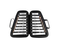 Xylophone musical instrument 16 Keys Glockenspiel 16-Note Aluminum Plate Xylophone Instrument Percussion Instrument Music Lovers(Black)