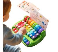 Xylophone Piano Toy - 8 Keys Multicolored Educational Instrument Percussion Music Game Set with Keys | Bedroom Nursery Living Room Crib Boys Present-Age Girls
